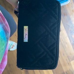Vera Bradley black wristlet